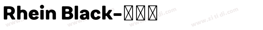 Rhein Black字体转换